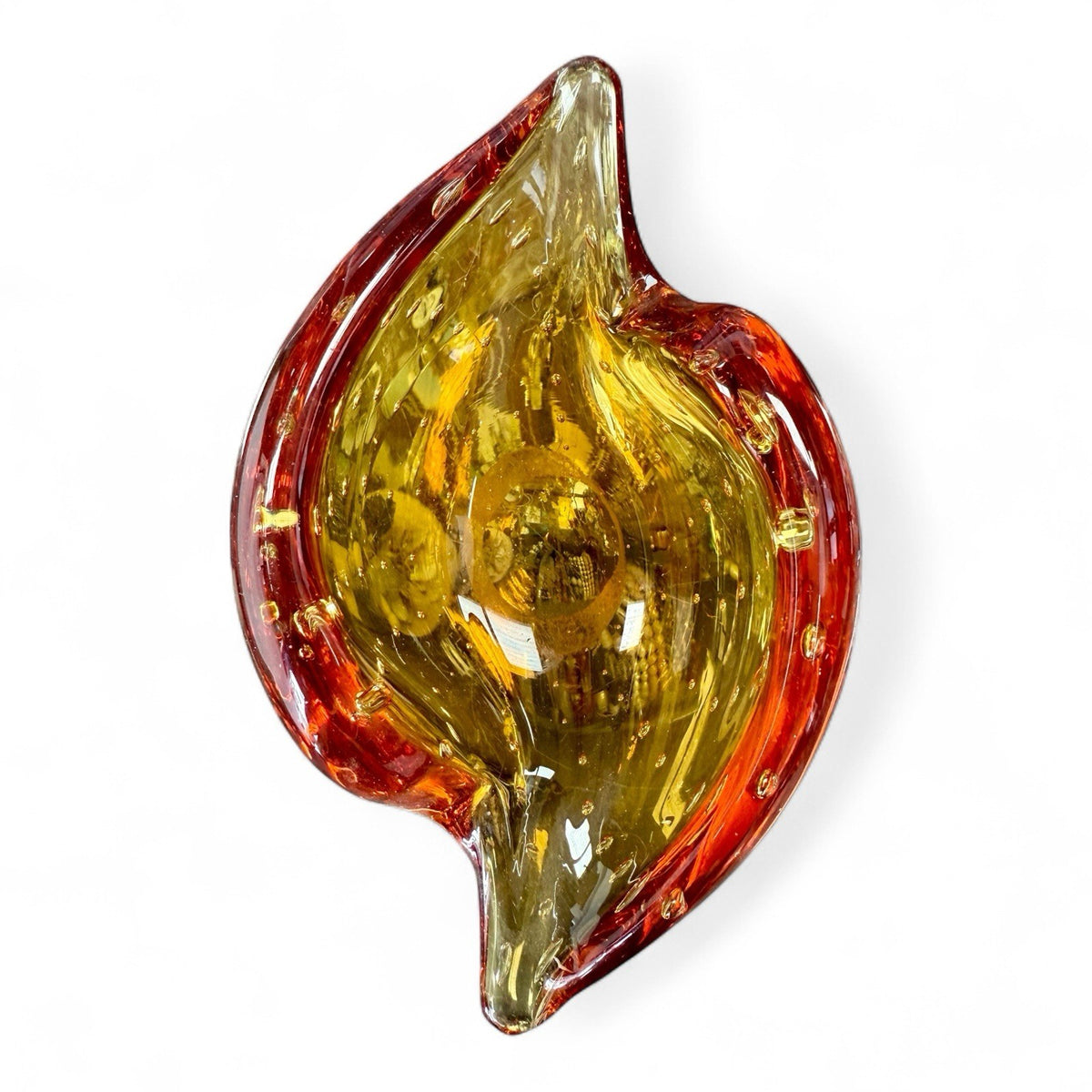 Whitefriars Amber Glass Trinket Dish