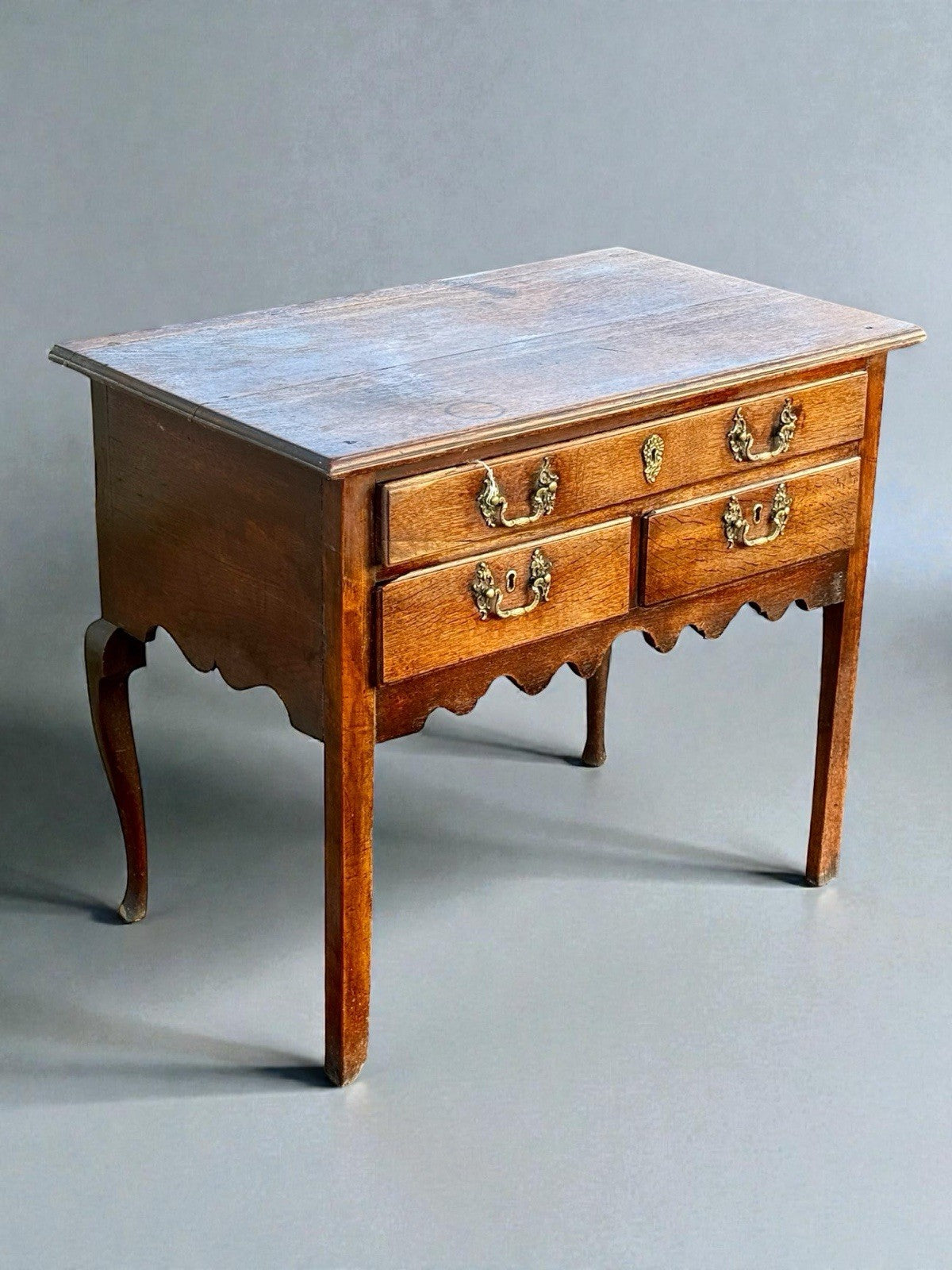 Georgian Oak Lowboy Side Table Antique 18th Century