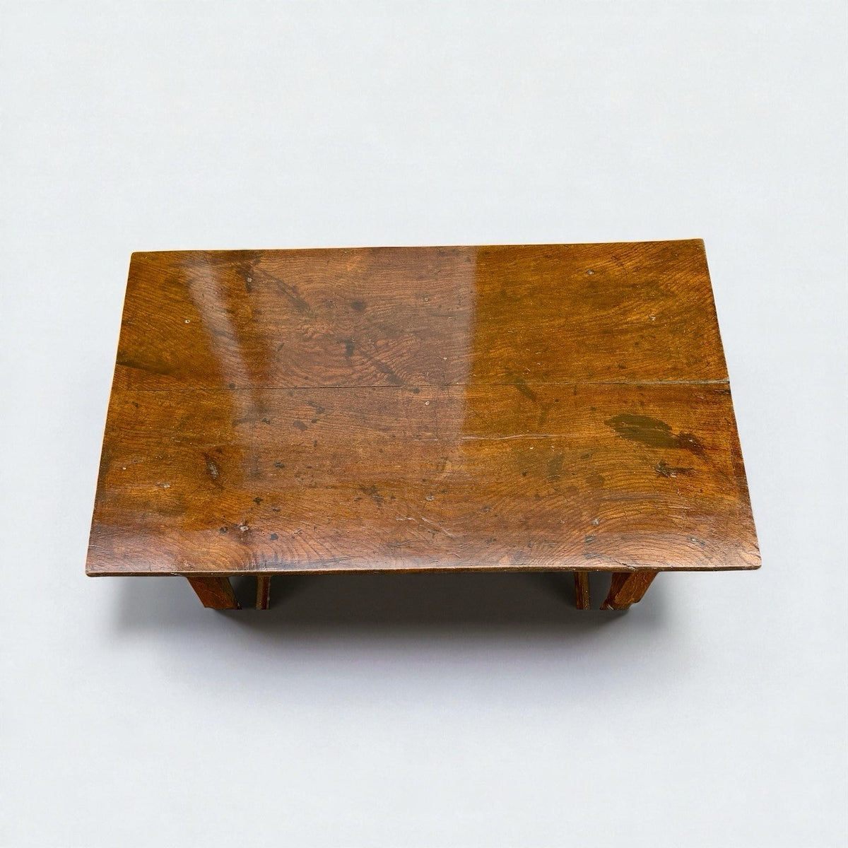 Georgian English Oak Bobbin Leg Side Table 