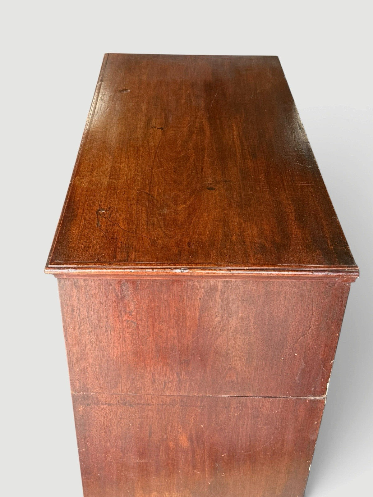Large Antique Georgian Chest of Drawers Sectional Storage Furniture 188cm Wide