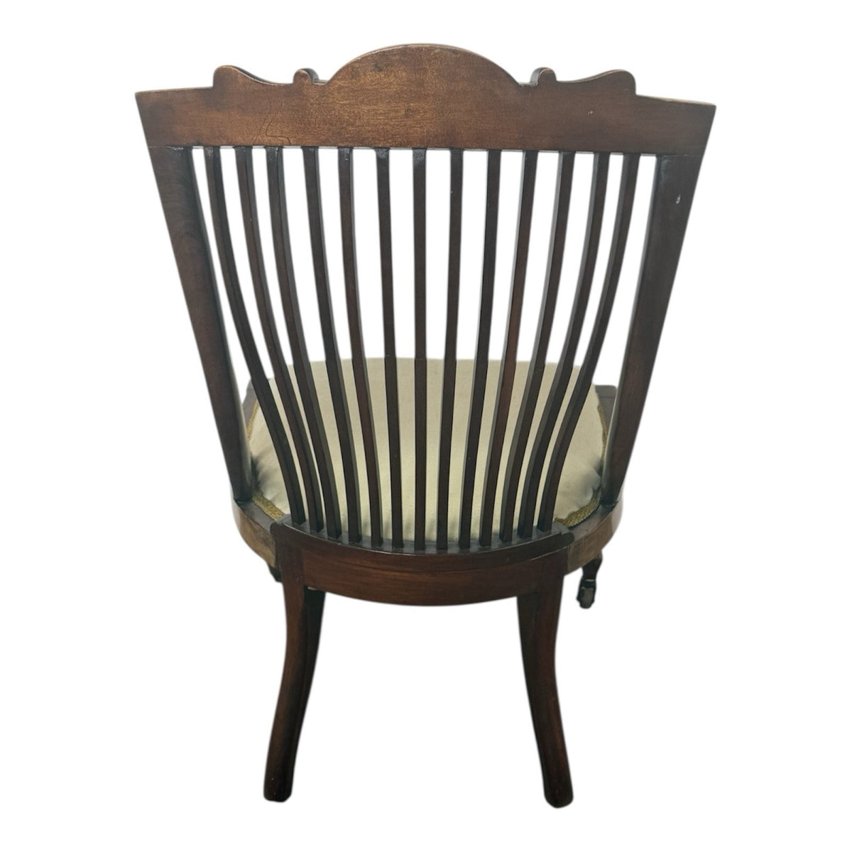 Antique Edwardian Mahogany Low Chair Bedroom