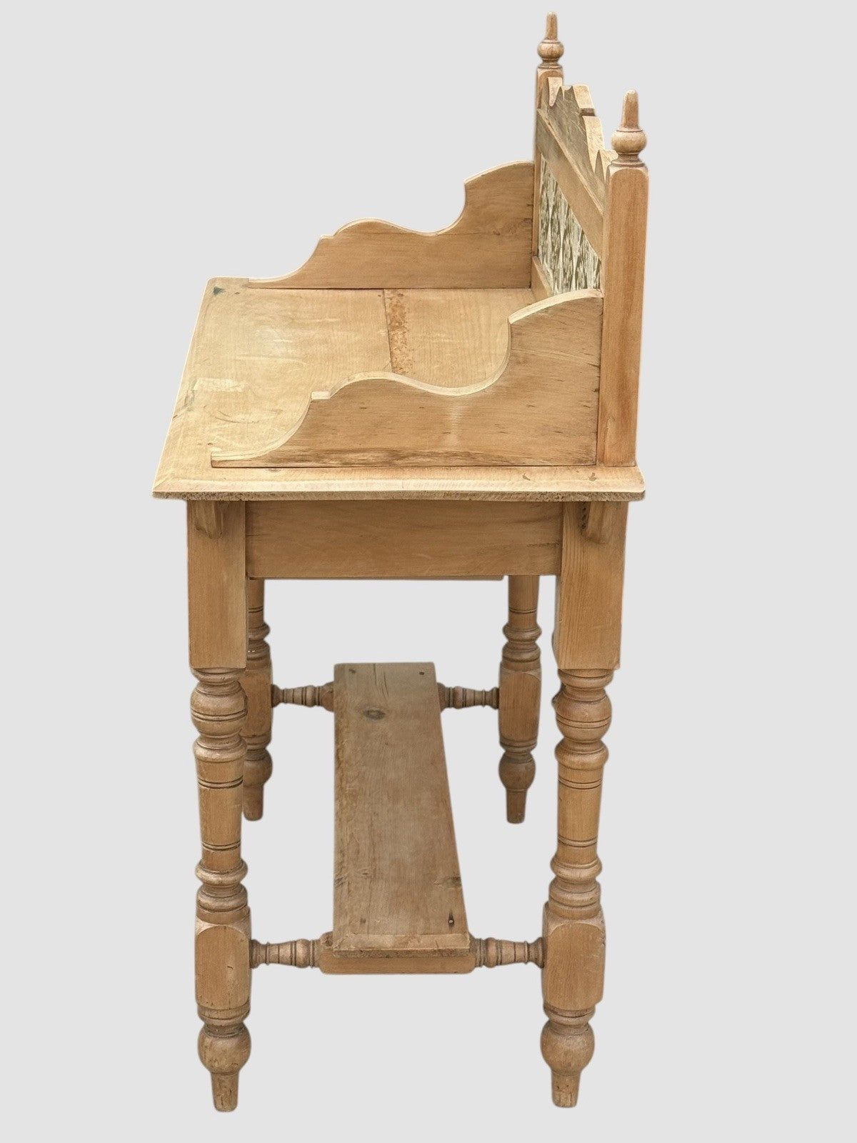 Victorian Pine Washstand Antique Rustic Bathroom Basin Stand Unit
