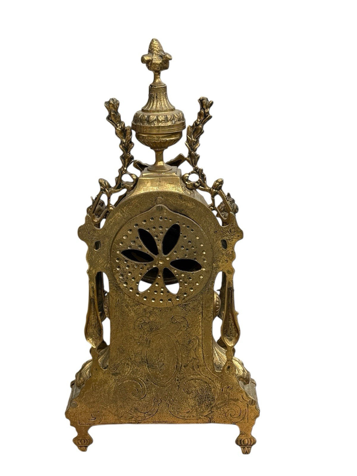 Vintage Baroque Style Electric Mantle Clock 